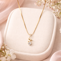 Twist Drop Pendant Necklace