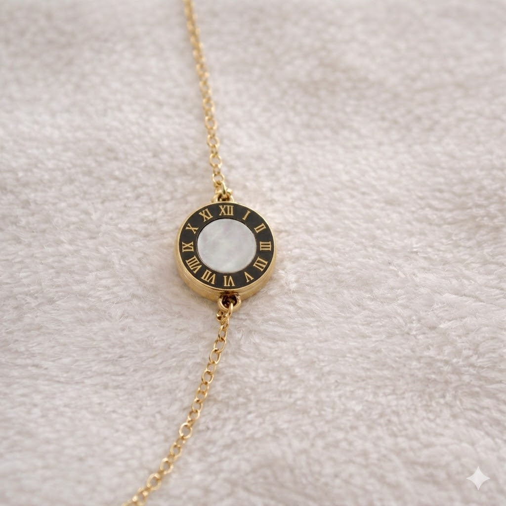 Rose Gold Roman Dial Bracelet
