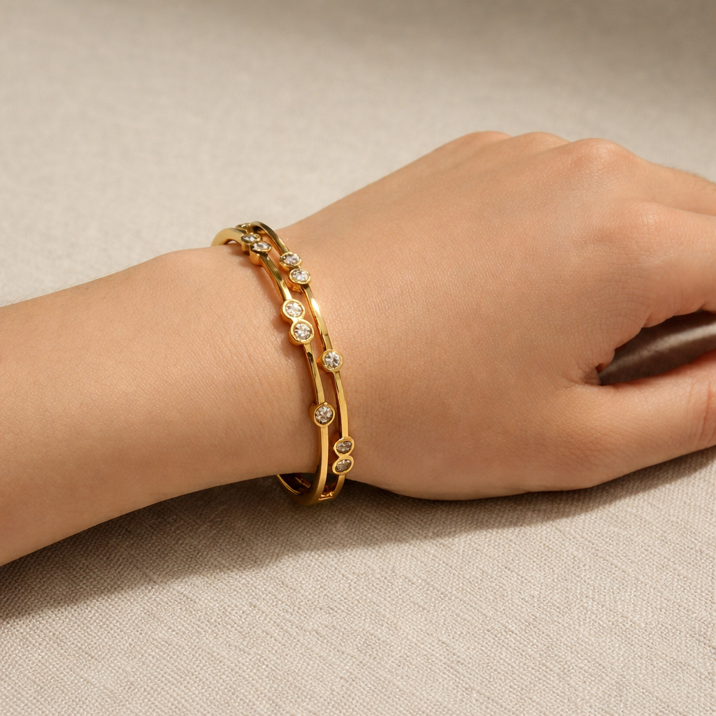 Sparkle Gold Bangle