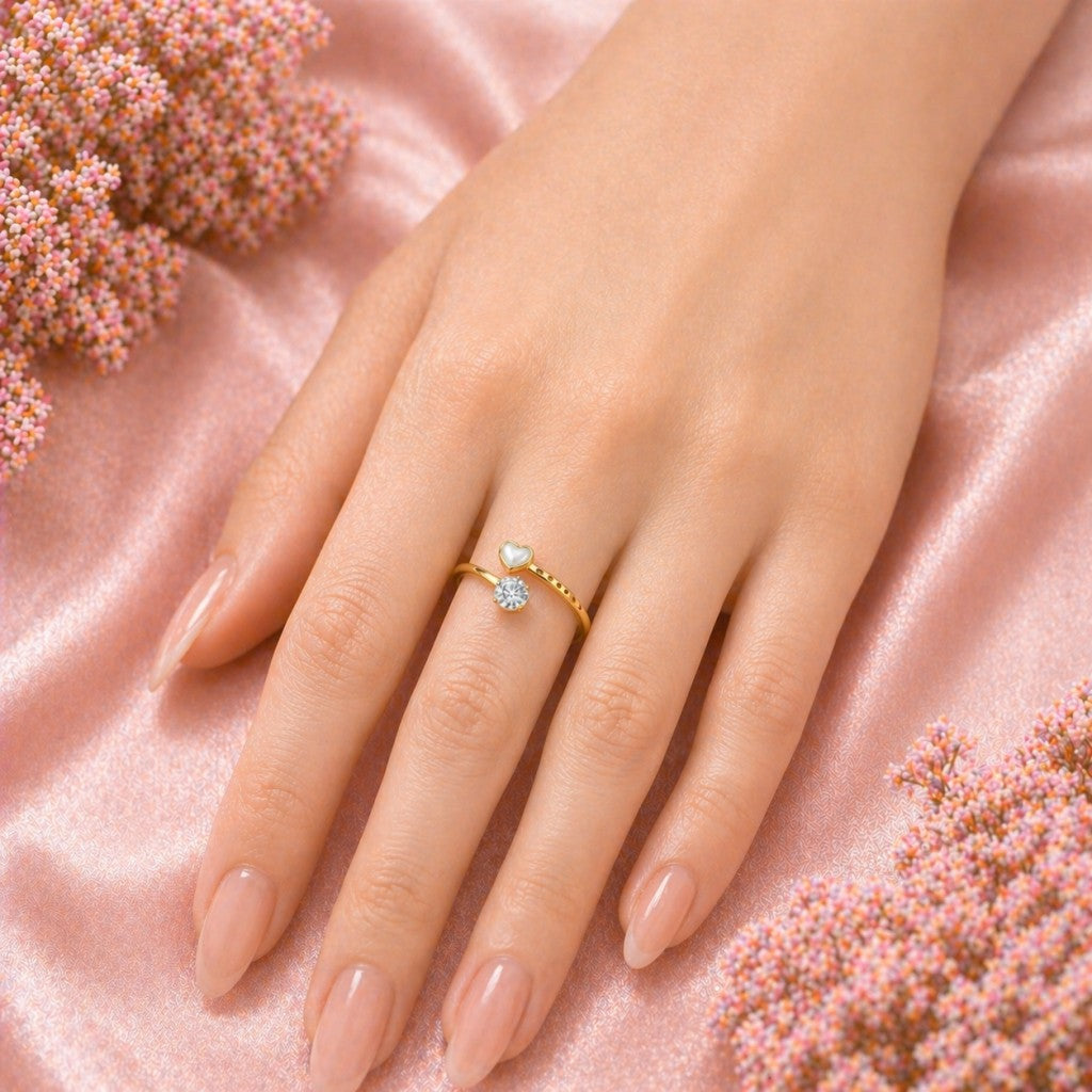 Heart Crystal Ring
