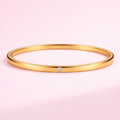 Solitaire Gold Bangle
