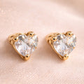 Heart Crystal Stud Earrings