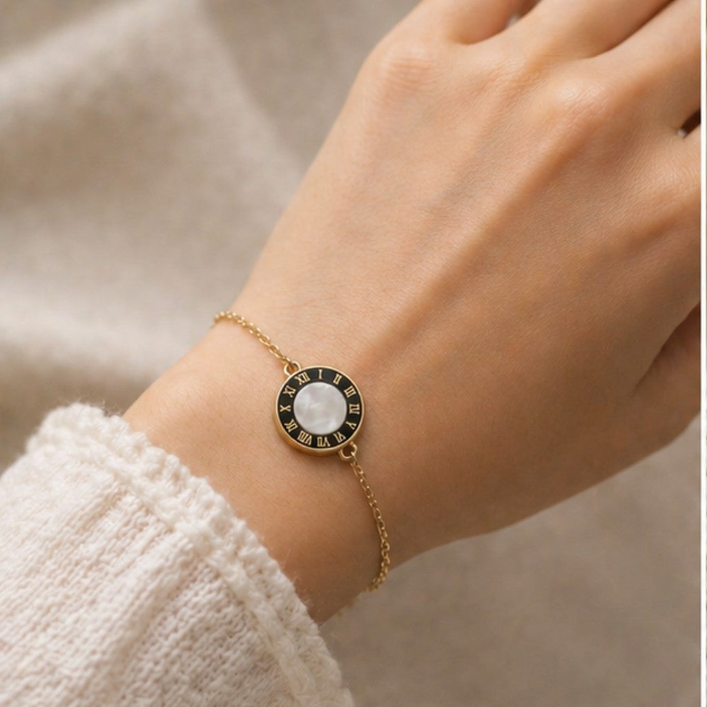 Rose Gold Roman Dial Bracelet