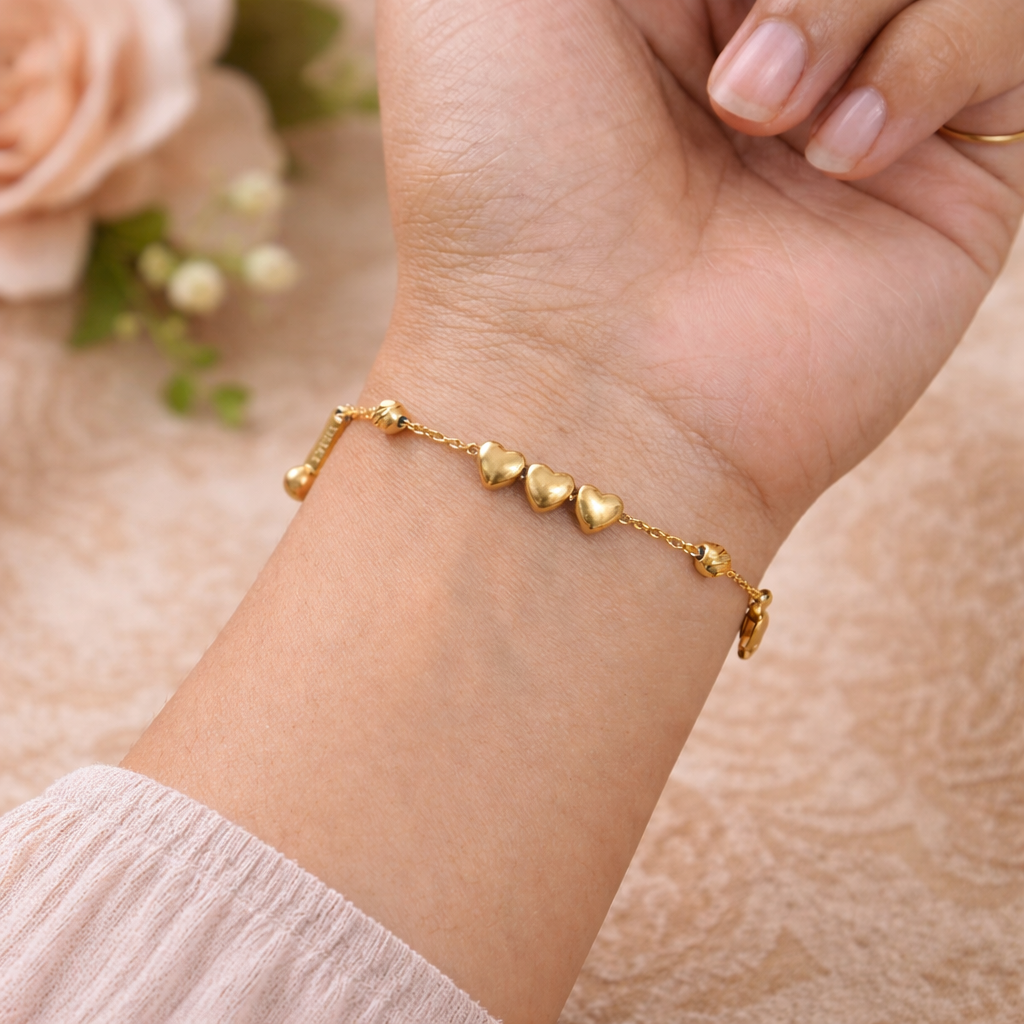 Triple Heart Bracelet