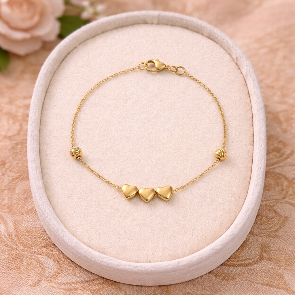 Triple Heart Bracelet