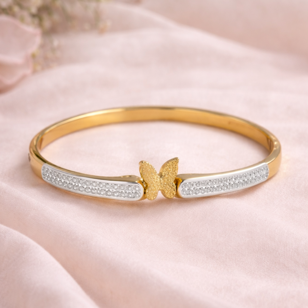 Butterfly Gold Bangle