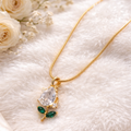Crystal Flower Pendant Chain