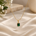 Emerald Pendant Necklace